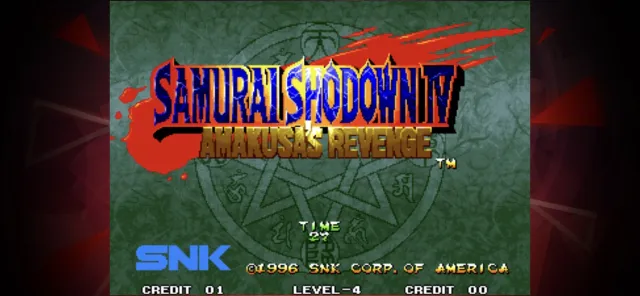 SAMURAI SHODOWN IV ACA NEOGEO | Games | XWorld