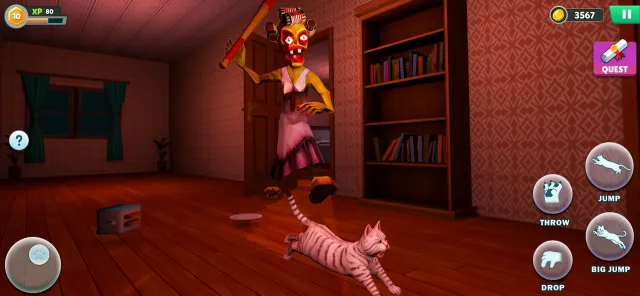 Prankster Cat vs Horror Gran | Permainan | XWorld