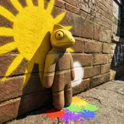 XWorld | Real Chameleon. Hide and seek.
