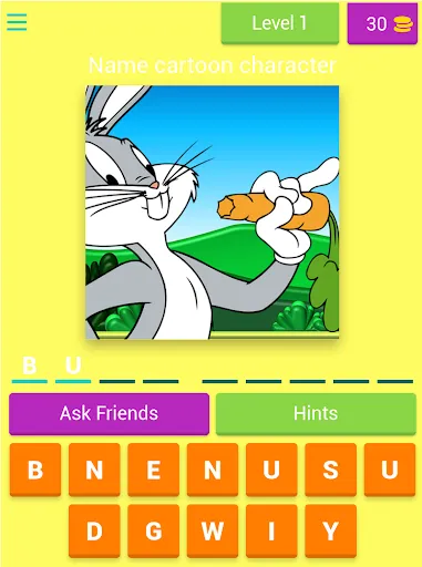 Cartoon Characters Quiz | juego | XWorld