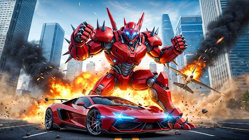 Mech Robot Transform Robot Car | Permainan | XWorld