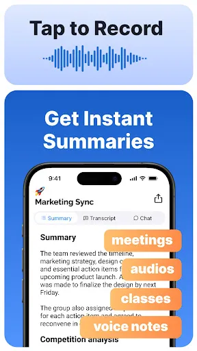 Summary - AI Note Taker | 游戏 | XWorld