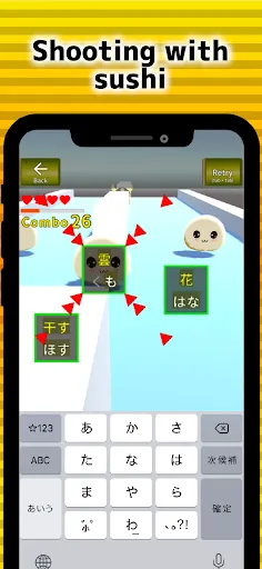 Flick battle sushi typing | เกม | XWorld