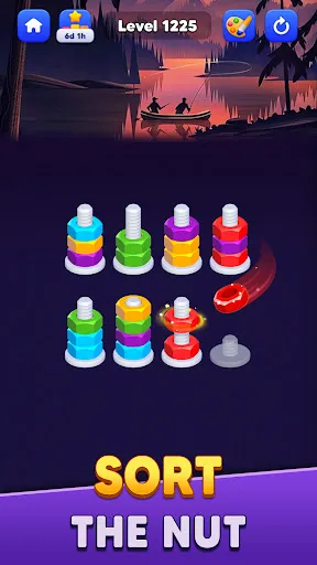 Nut Sort: Color Match Game | juego | XWorld