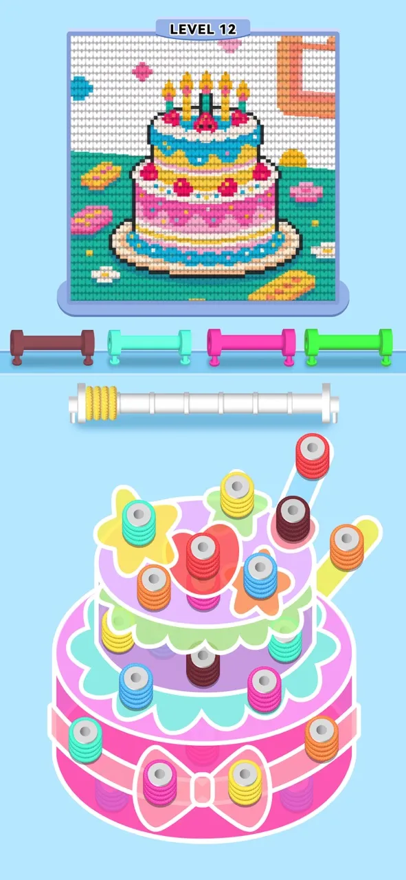 Wool Sort - Pin Out 3D | Games | XWorld