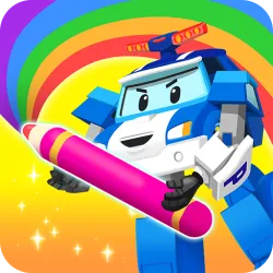 XWorld | Poli Coloring & Games - Kids