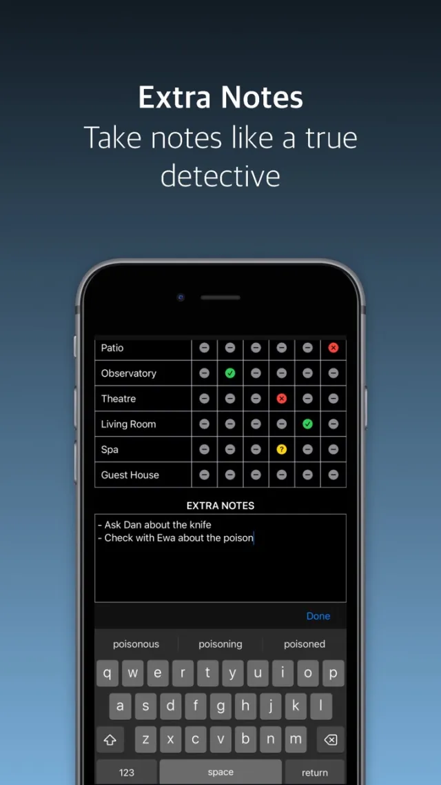 Cluedo Notes | Permainan | XWorld
