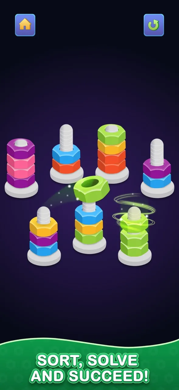 Nuts & Bolts - Color Sort Game | Games | XWorld