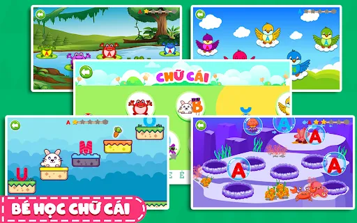 Bé Học Chữ Cái Tiếng Vệt | Games | XWorld