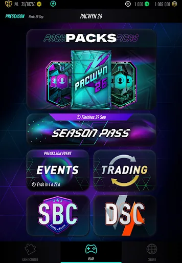 Pacwyn 26 Draft & Pack Opener | 游戏 | XWorld