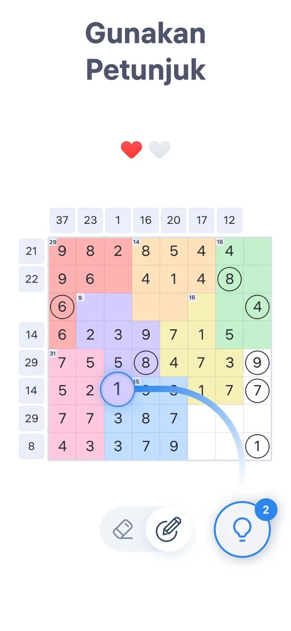 Number Sums - Teka-teki angka | Permainan | XWorld