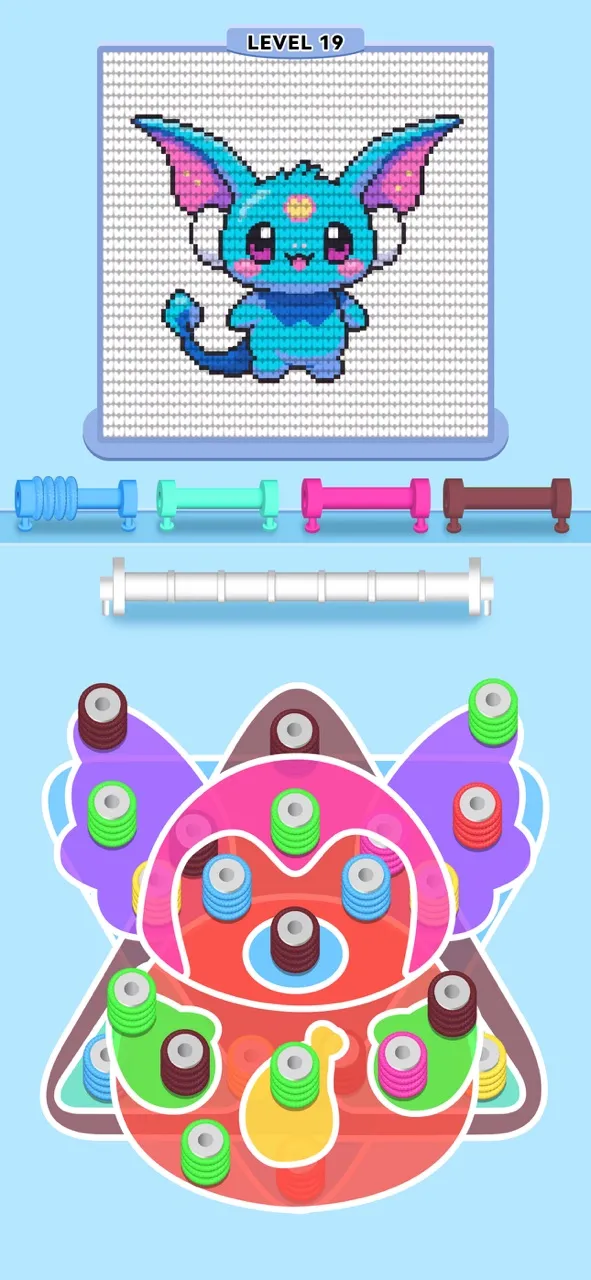 Wool Sort - Pin Out 3D | Games | XWorld