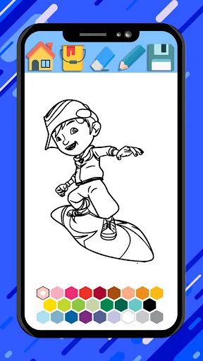 Boboiboy coloring cartoon game | Permainan | XWorld