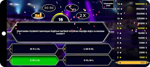 Milyoner 2025 Bilgi Yarışması | 游戏 | XWorld