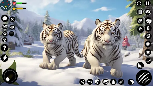 White Snow Tiger Family Sim 3D | Permainan | XWorld