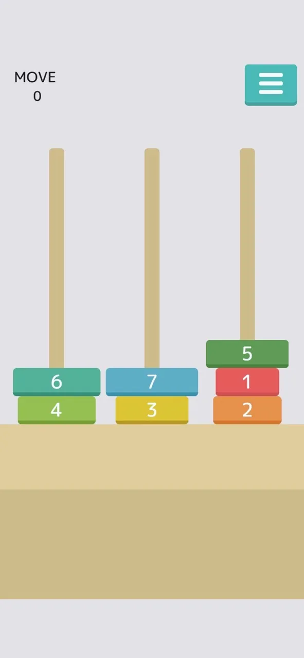 Tower of Hanoi - online puzzle | Games | XWorld