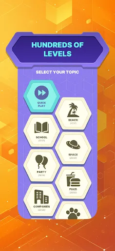 Hexagonal Word Search | Permainan | XWorld