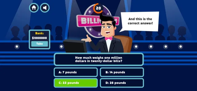 Billionaire Trivia: Money game | Permainan | XWorld