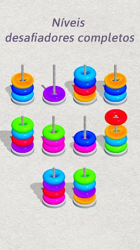 Puzzle Game: Color Hoop Sort | Jogos | XWorld