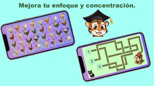 "Tiger eAcademy" para niños | juego | XWorld