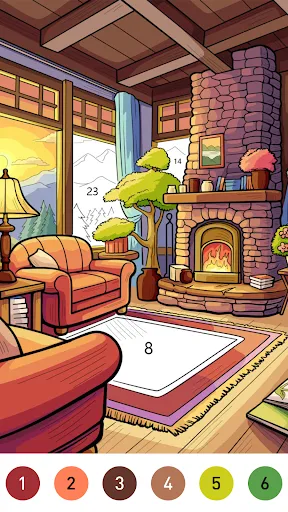 Interior Color by Number Book | เกม | XWorld