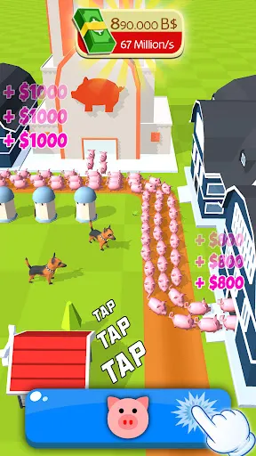 Tiny Pig Tycoon: Piggy Games | Permainan | XWorld