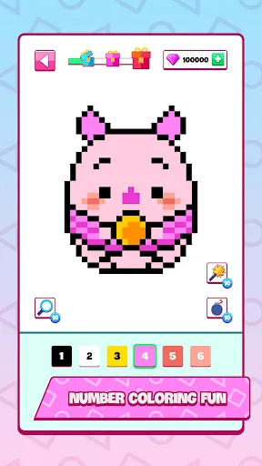 Pixel Number Cute Art | Games | XWorld