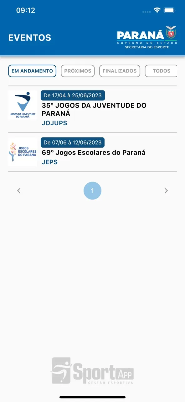 Paraná Esporte | Games | XWorld