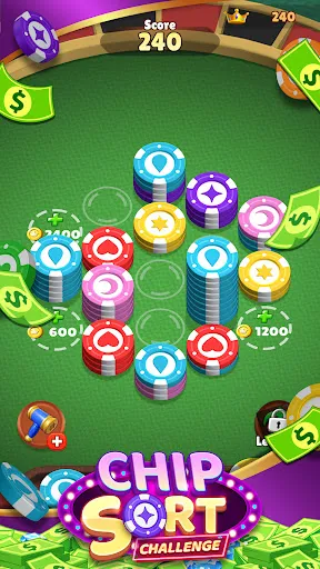 Chip Sort Challenge-Cash Rush | Permainan | XWorld