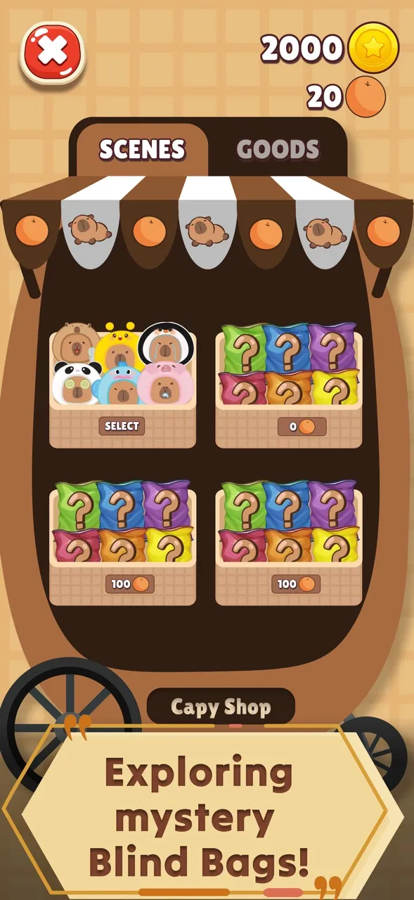 Capybara merge: Túi Mù | Games | XWorld