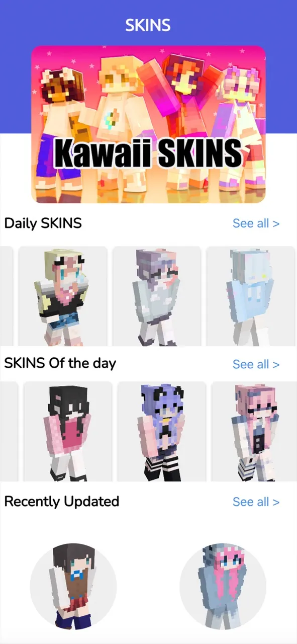 Kawaii World Skins for MCPE | Permainan | XWorld