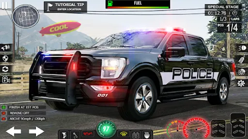 US police Cars Transport truck | Permainan | XWorld