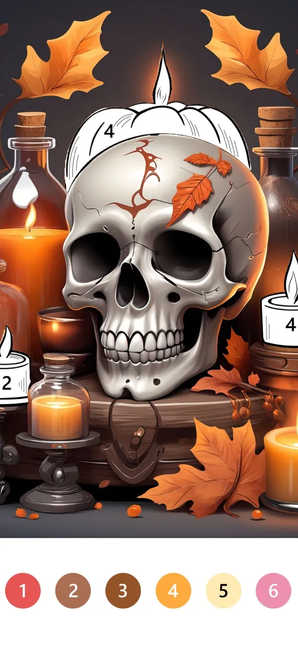Macabre Color Paint By Number | Games | XWorld