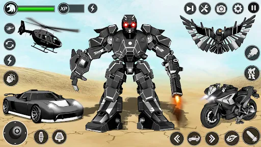Flying Hawk Robot Car Games | 游戏 | XWorld