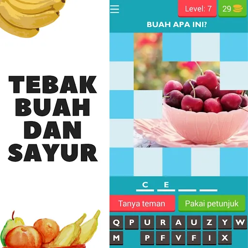 Tebak Buah dan Sayur | Permainan | XWorld