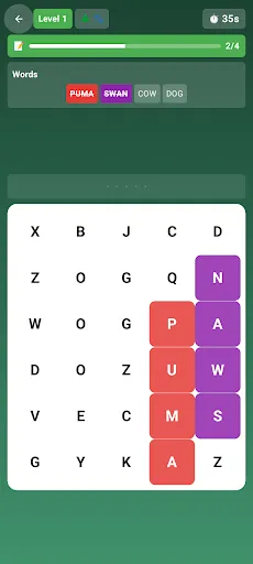 2 Player Word Search | Permainan | XWorld