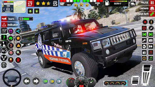 Police Car Driving School Car | juego | XWorld