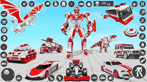 Dragon Robot Car Transform | Permainan | XWorld