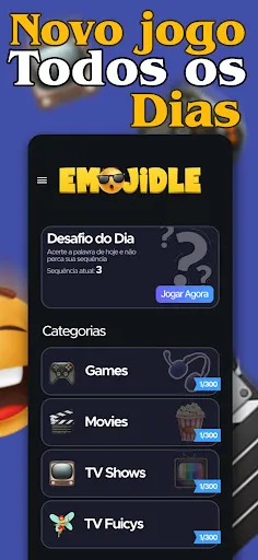 Desafio de palavras - Emojidle | Jogos | XWorld