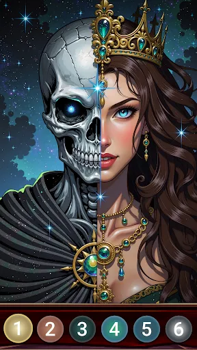 Dark Night Color by Numbers | juego | XWorld