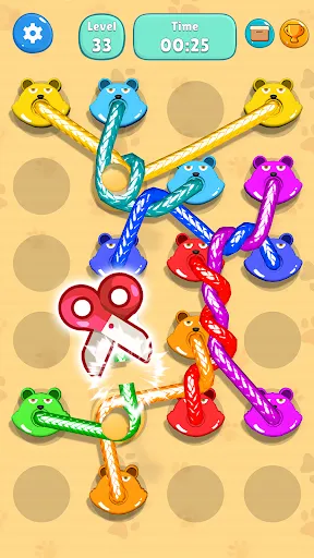 Tangled Line-Knot Untie Puzzle | Permainan | XWorld