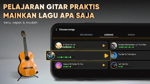 Belajar Gitar - Real Tabs | Permainan | XWorld