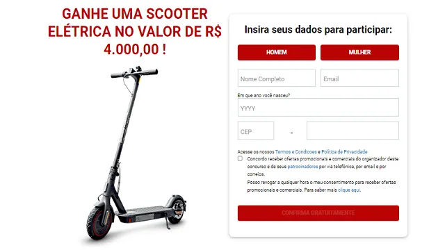 E-Scooter free sweepstakes | Jogos | XWorld