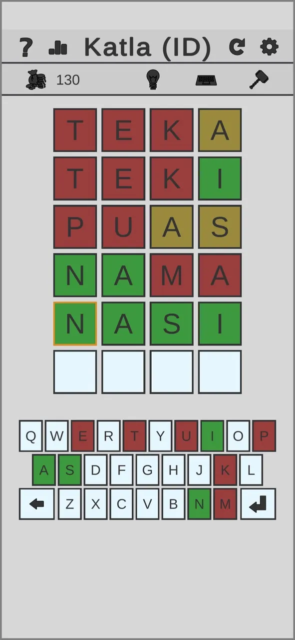 WordList - Katla / Katapat | Permainan | XWorld