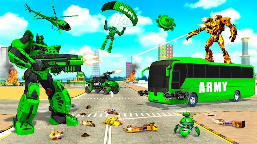 Army Bus Robot Bus Game 3D | Игры | XWorld