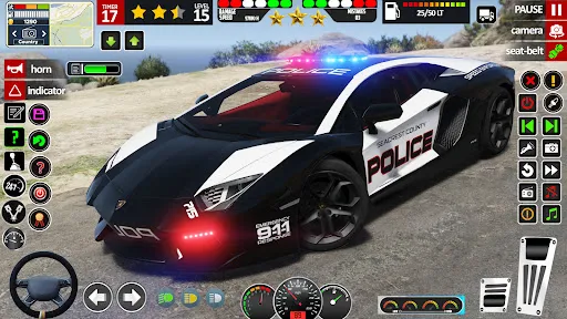 Police Car Driving School Car | juego | XWorld