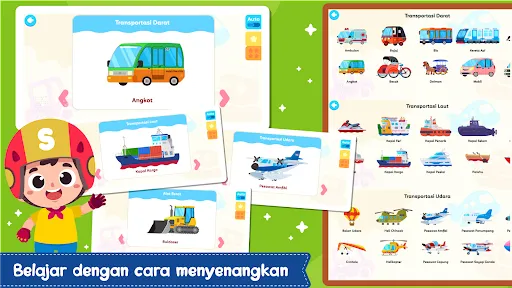 Belajar Transportasi + Suara | Permainan | XWorld