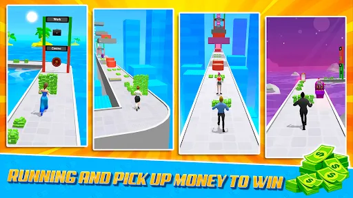 Running Girl 3D Money Run Game | Permainan | XWorld