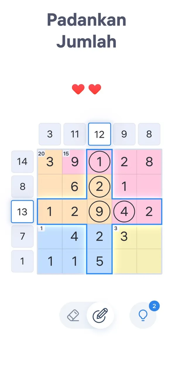 Number Sums - Teka-teki angka | Permainan | XWorld