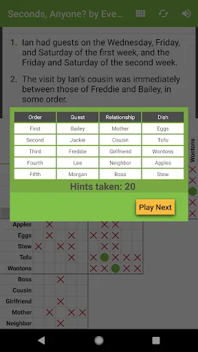HARD Penny Dell Logic Problems | Games | XWorld
